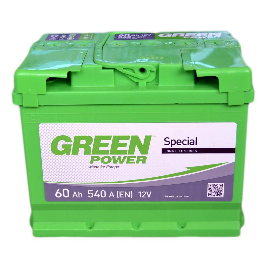 Акумулятор автомобільний GREEN POWER 60Аh (000022359) - зображення 1