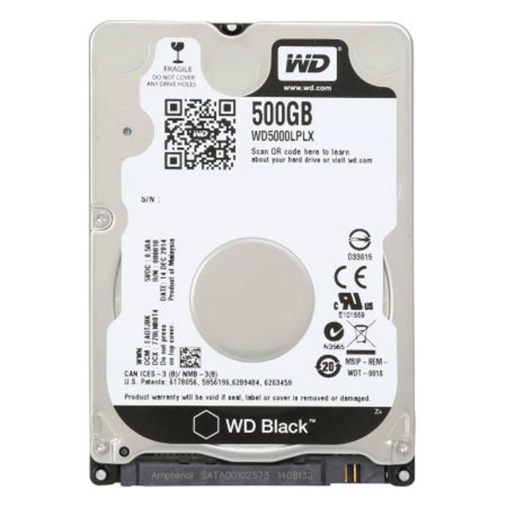 Жорсткий диск для ноутбука 2.5" 500GB WD (WD5000LPLX) - зображення 1