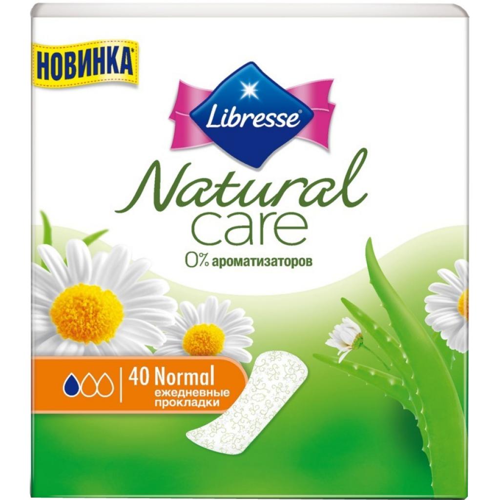 Щоденні прокладки Libresse Natural Care Pantyliners Normal 40 шт (7322540523263) - зображення 1