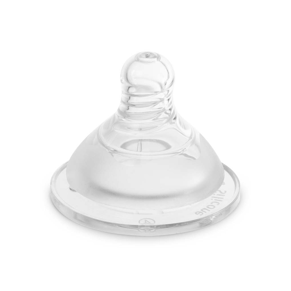 Соска Baboo силіконова, (2 шт), широке горлечко, повільний потік, 0+ міс (4-110) - изображение 2