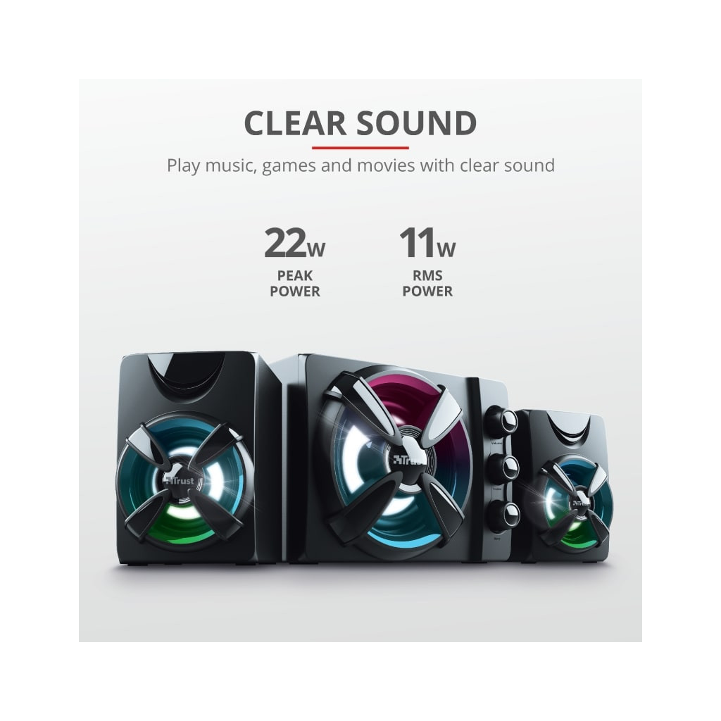 Акустична система Trust Ziva RGB Black (23644) - зображення 8