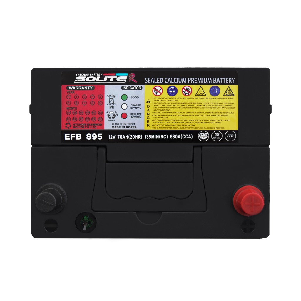 Акумулятор автомобільний Solite R 70Ah (EFB S95) - зображення 3