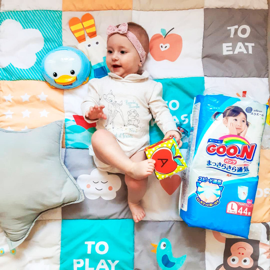 Підгузки GOO.N L 9 - 14 кг для дівчаток 44 шт (843096) - зображення 10