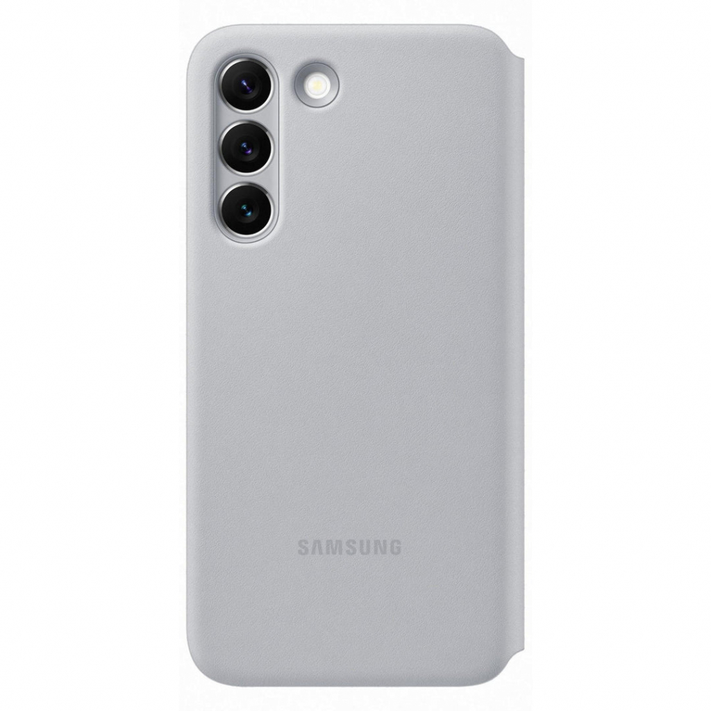 Чохол до мобільного телефона Samsung Smart LED View Cover Galaxy S22 Light Gray (EF-NS901PJEGRU) - зображення 2