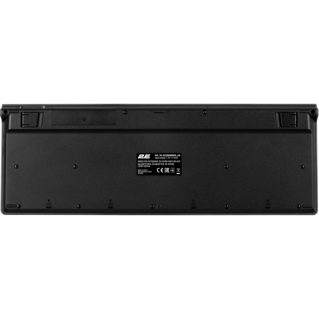 Клавіатура 2E KS280 Wireless/Bluetooth Black-Gray (2E-KS280WBGR_UA) - зображення 2