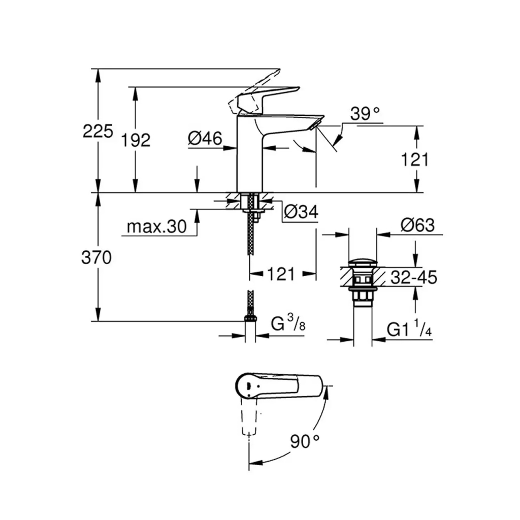 Змішувач Grohe QuickFix 23746002 - изображение 4