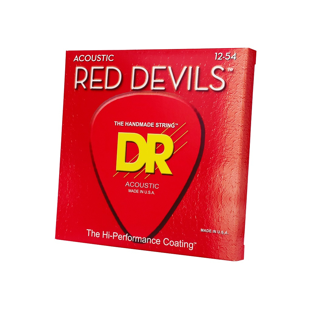 Струни для гітари DR Strings RED DEVILS Acoustic - Light (12-54) (RDA-12) - зображення 2