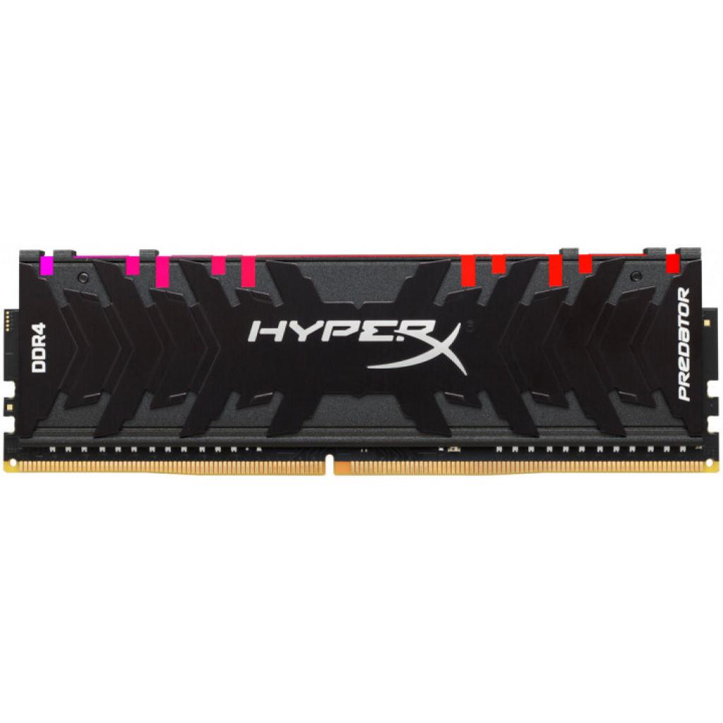 Модуль пам'яті для комп'ютера DDR4 8GB 3600 MHz HyperX Predator RGB Kingston Fury (ex.HyperX) (HX436C17PB4A/8) - зображення 1