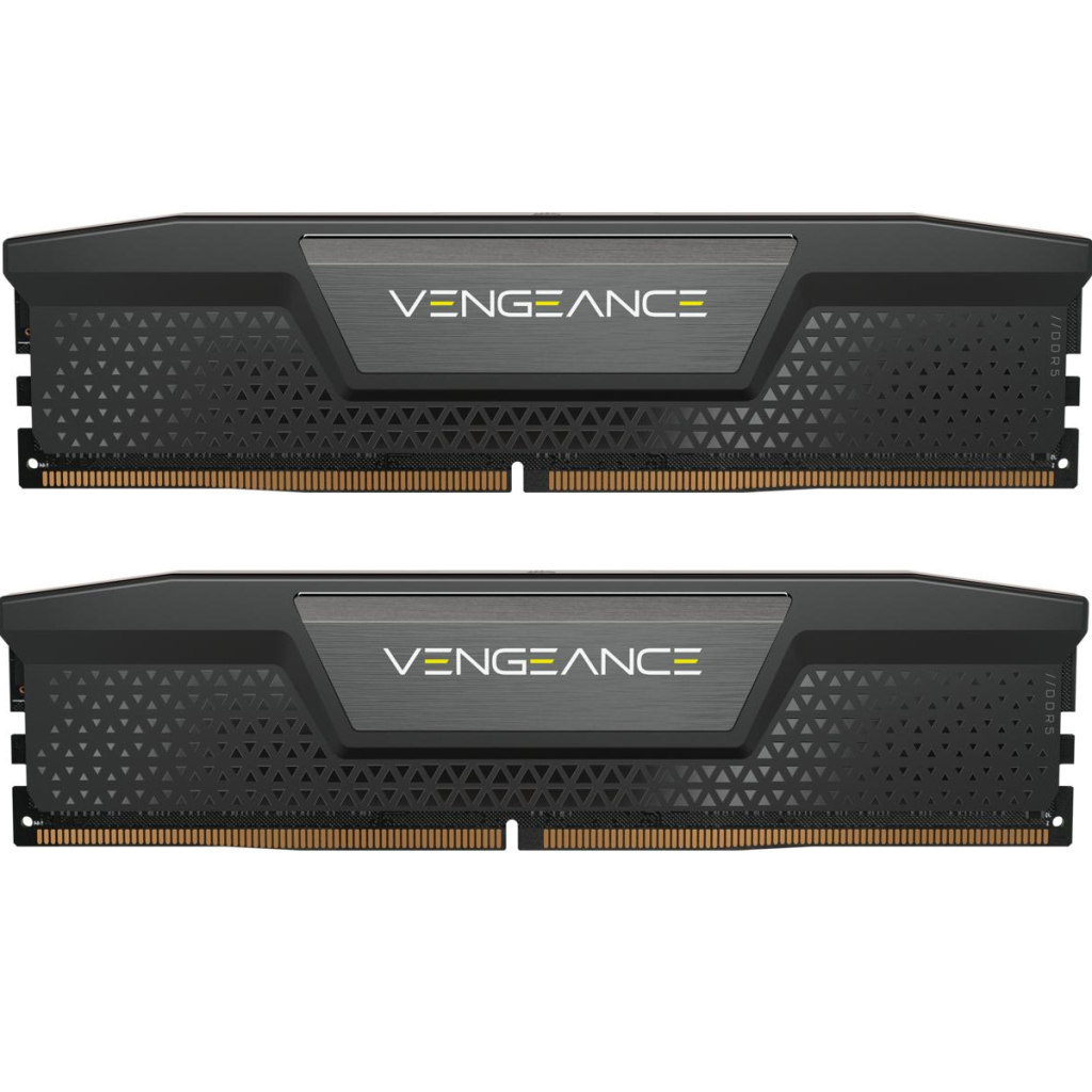 Модуль пам'яті для комп'ютера DDR5 64GB (2x32GB) 5200 MHz Vengeance Black Corsair (CMK64GX5M2B5200C40) - зображення 1