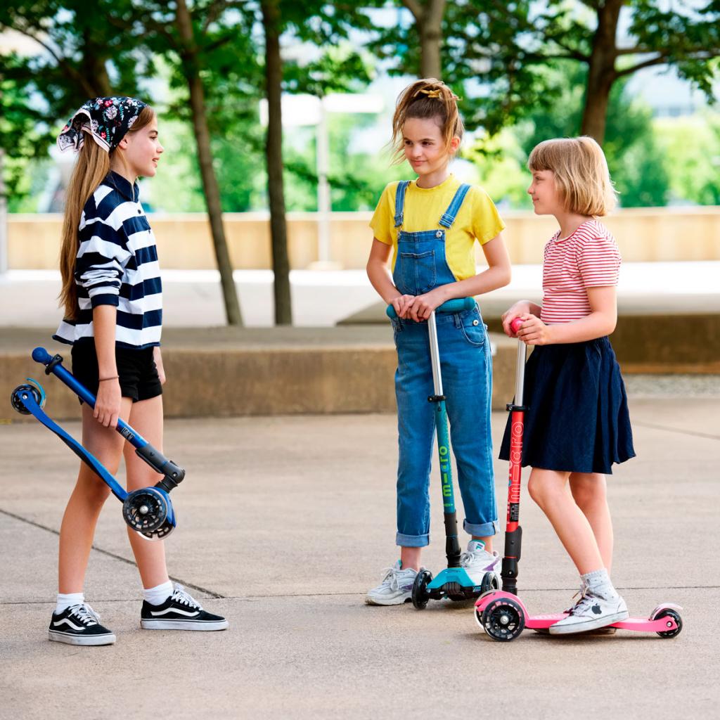 Самокат Micro Maxi Deluxe Foldable LED Зелений (MMD097) - зображення 8