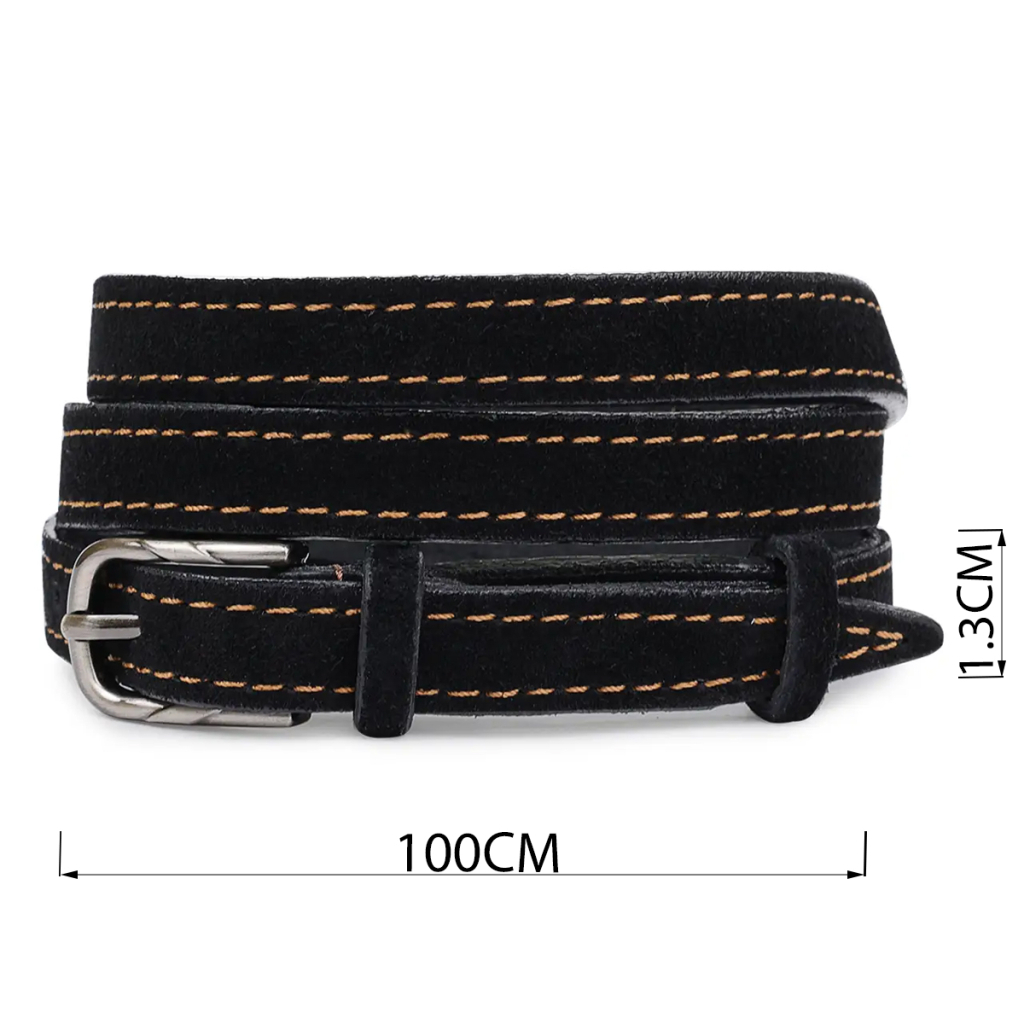 Ремінь Vintage Замшевий жіночий Чорний (20756) - зображення 4