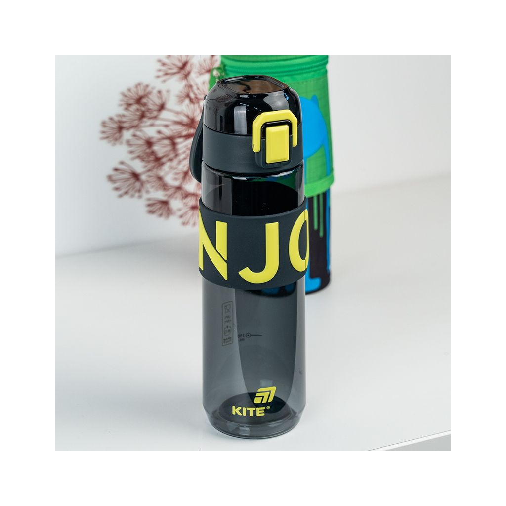 Пляшка для води Kite 680 мл чорно-жовта (K25-1233-1) - зображення 7