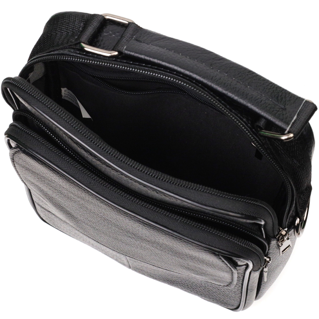 Сумка Vintage Месенджер з натуральної шкіри Чорна (21950) - зображення 6