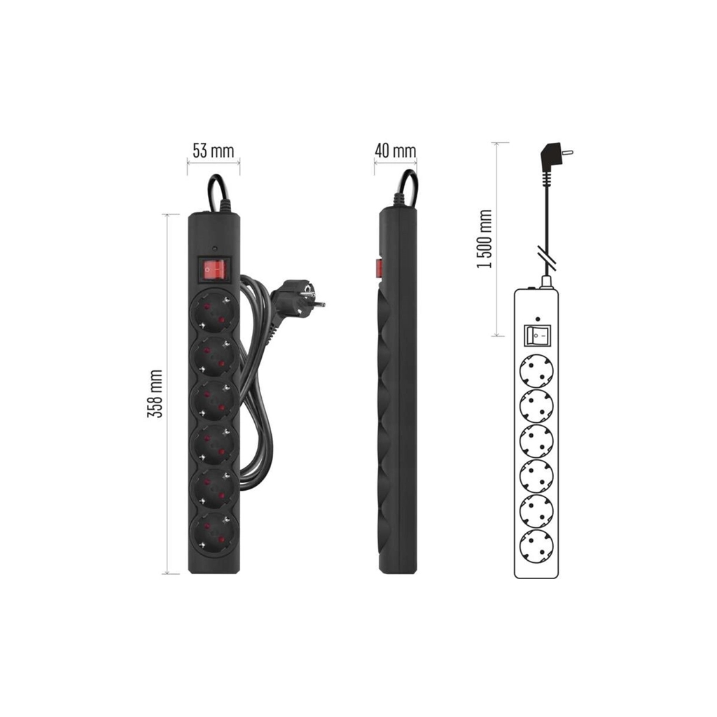 Мережевий подовжувач EMOS P54219 - зображення 11