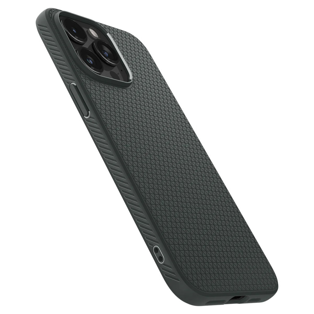 Чохол до мобільного телефона Spigen Apple iPhone 15 Pro Max Liquid Air Abyss Green (ACS06564) - зображення 5