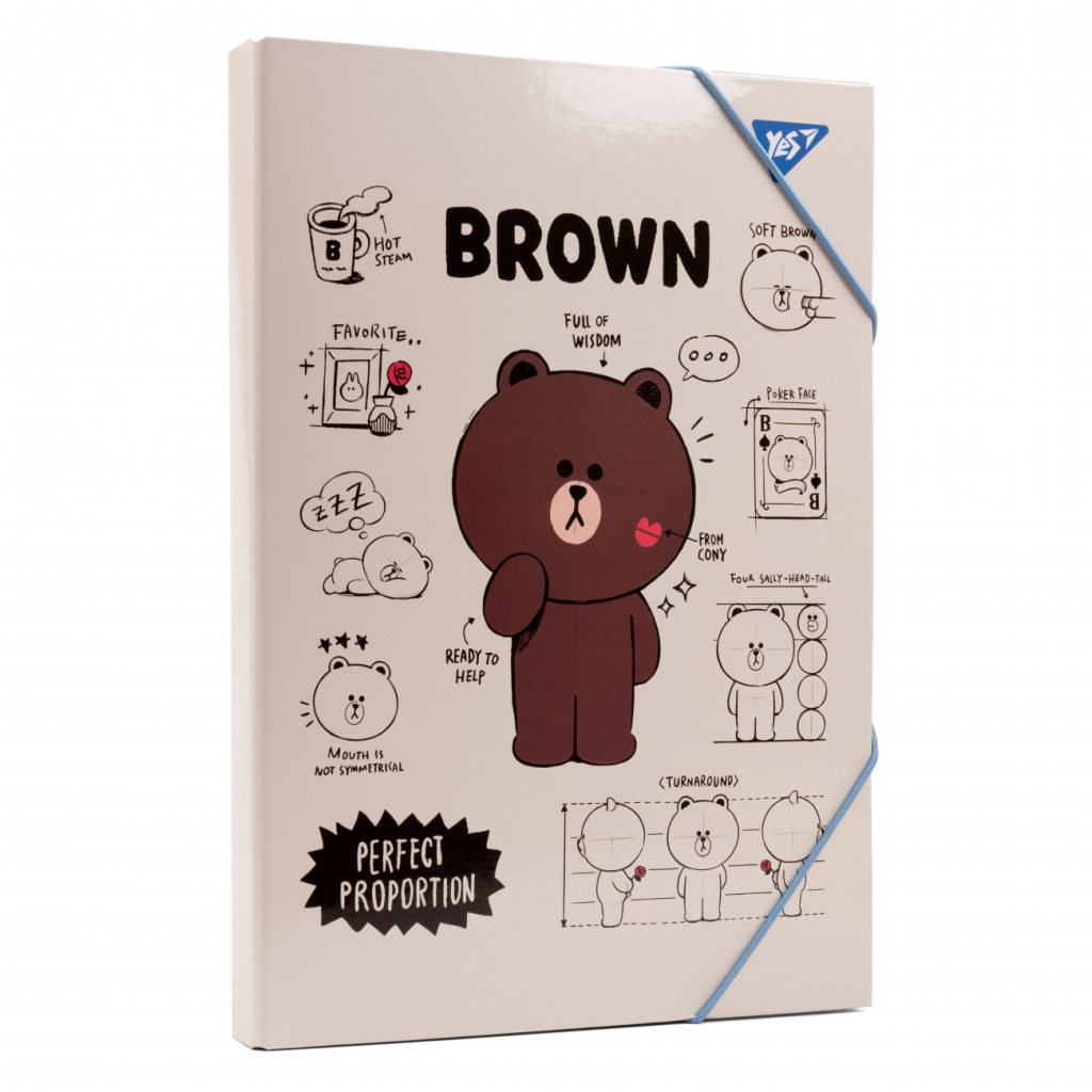 Папка для трудового навчання Yes A4 картонна Line friends (500232) - зображення 1