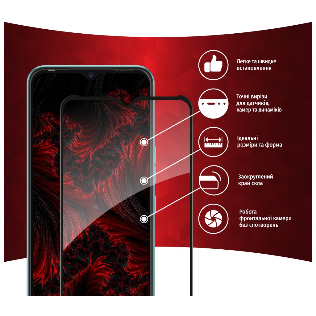 Скло захисне Intaleo Full Glue Tecno Spark 8 (1283126533099) - зображення 2