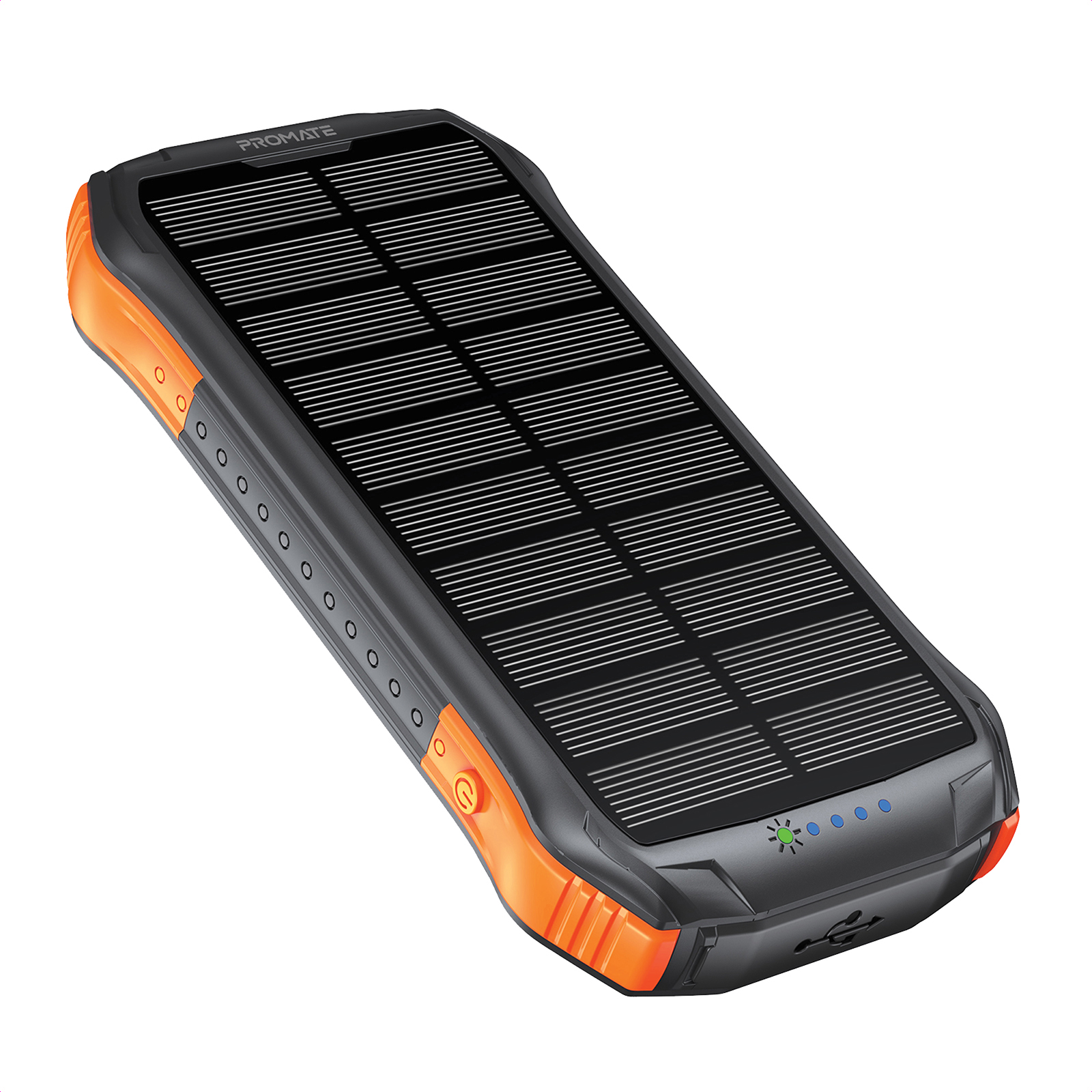 Універсальна мобільна батарея Promate SolarTank-10PDQi 10000mAh 20W Black - изображение 1