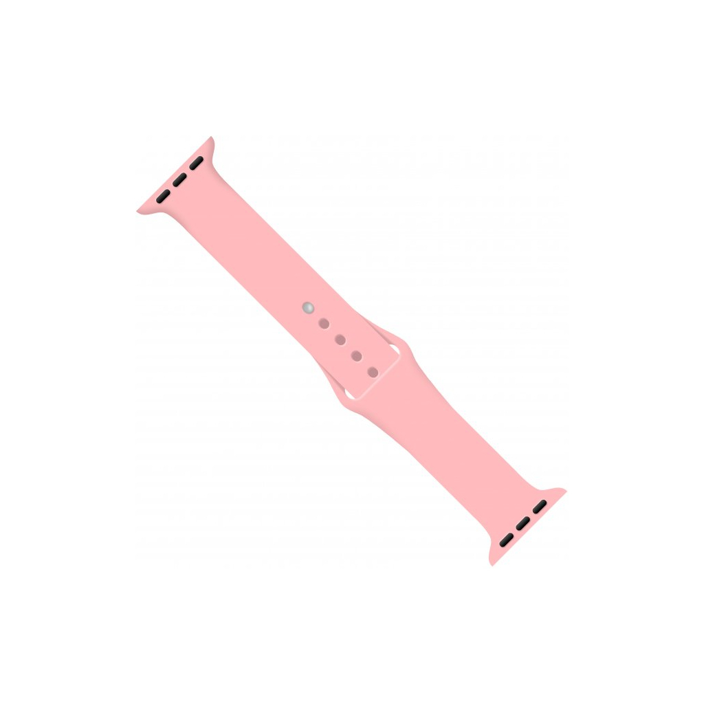 Ремінець до смарт-годинника Intaleo Silicone для Apple Watch 38/40 mm pink (1283126494338) - зображення 1