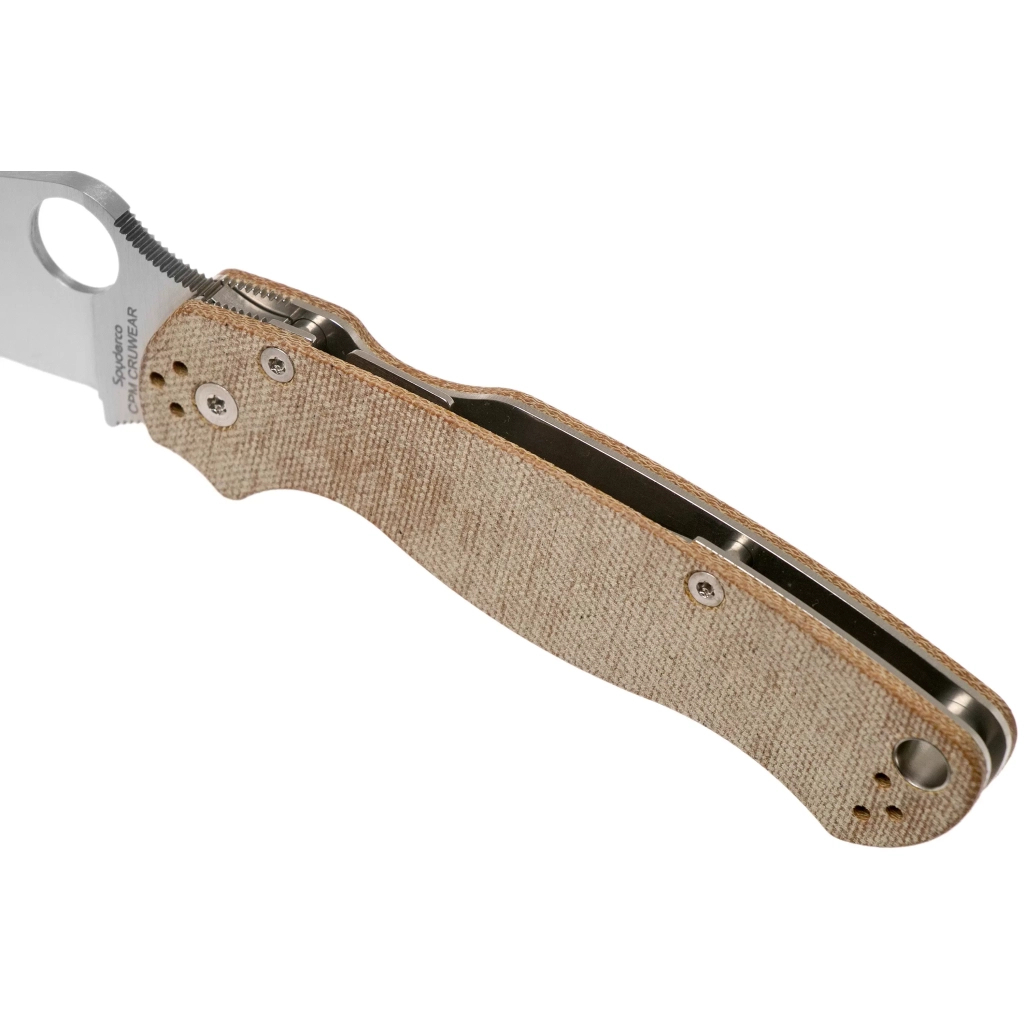 Ніж Spyderco Para Military 2 Brown Micarta CPM Cru-Wear (C81MPCW2) - изображение 5