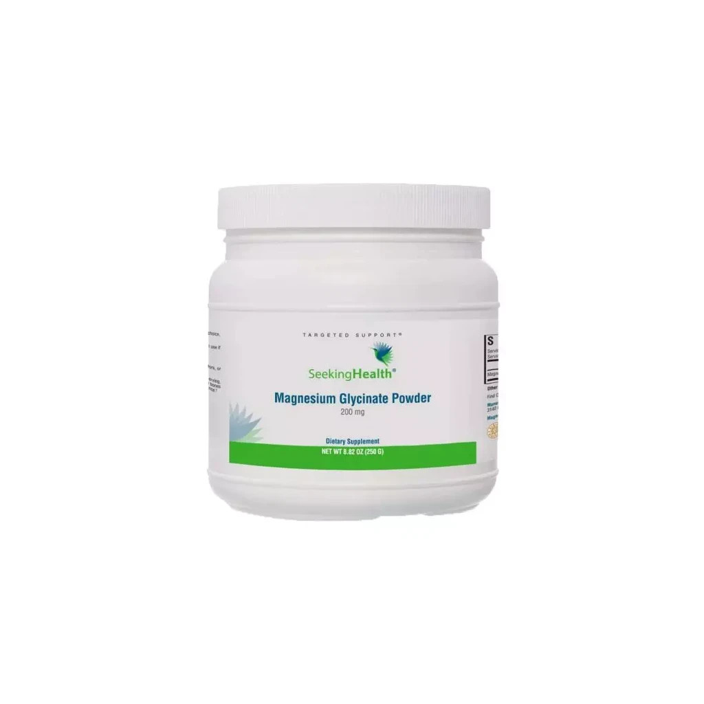 Мінерали Seeking Health Магній гліцинат у порошку, 200 мг, Magnesium Glycinate Powder, 187,5 гр (SKH-52999) - зображення 1