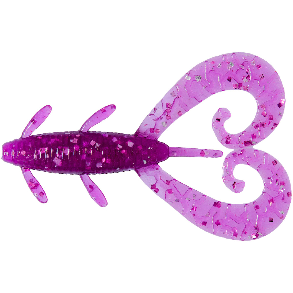 Силікон рибальський Reins G-Tail Twin 2" 428 Purple Dynamite (10 шт/уп.) (1552.10.10) - зображення 1