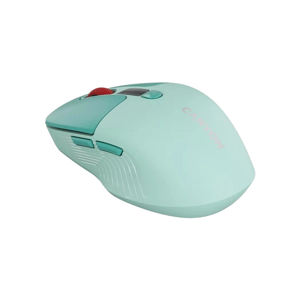 Мишка Canyon MW-26 LCD Silent Wireless/Bluetooth Green (CNS-CMSW26GR) - зображення 4