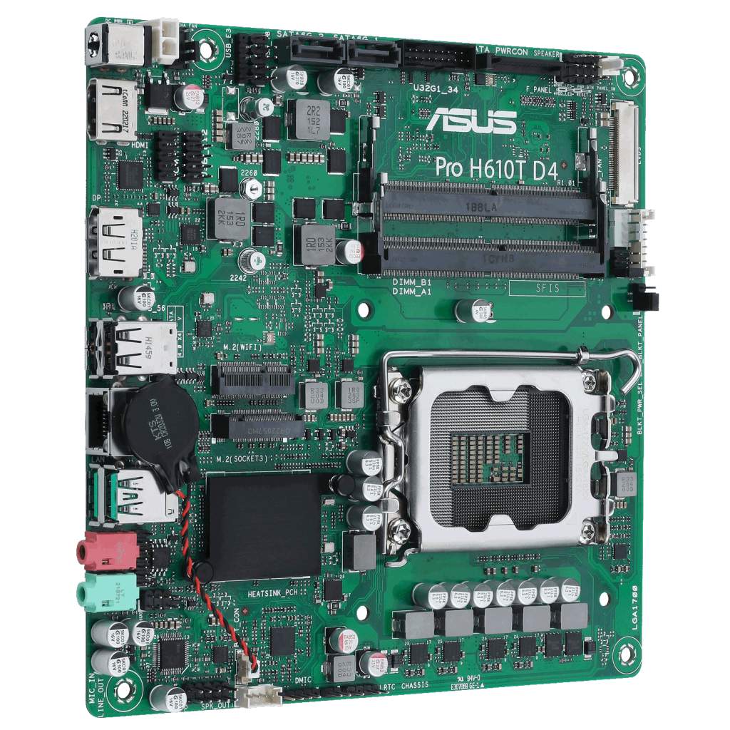 Материнська плата ASUS PRO H610T D4-CSM - зображення 3