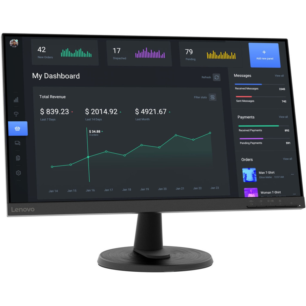 Монітор Lenovo C24-40 (63DCKAT6UA) - зображення 2