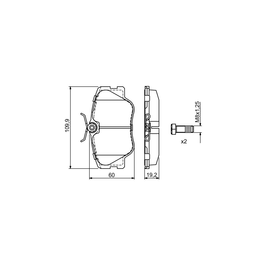 Гальмівні колодки Bosch 0 986 469 410 - зображення 5