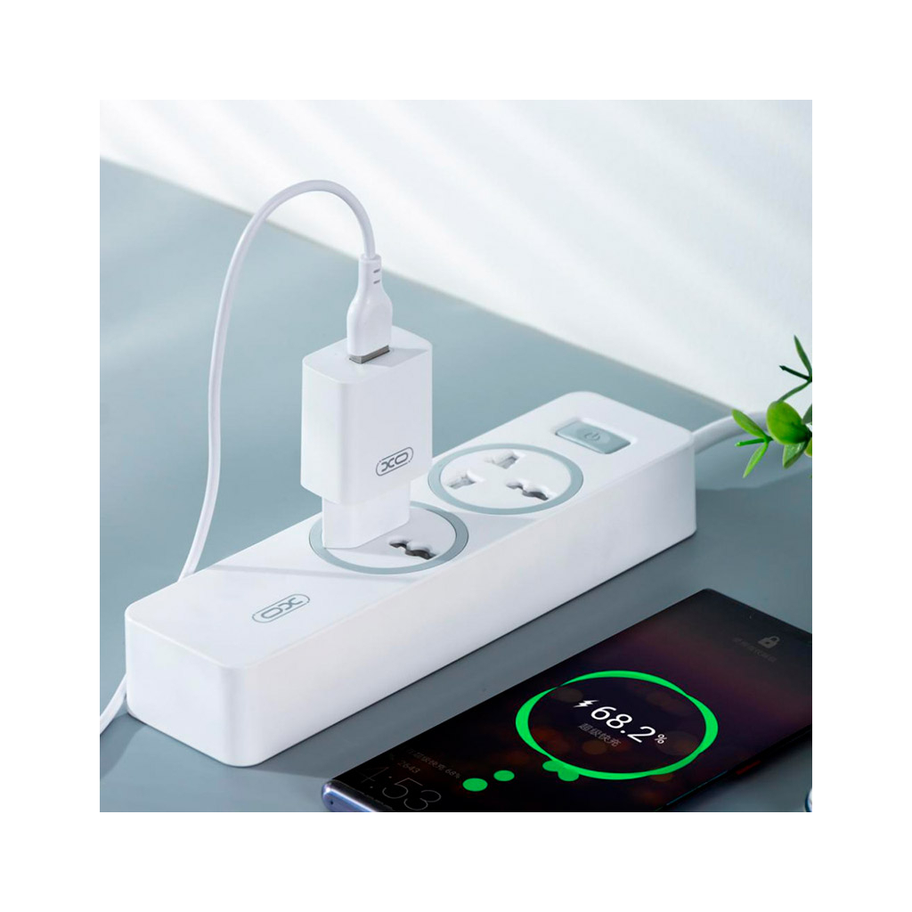 Зарядний пристрій XO L99 12W USB-A White (L99_White) - зображення 4