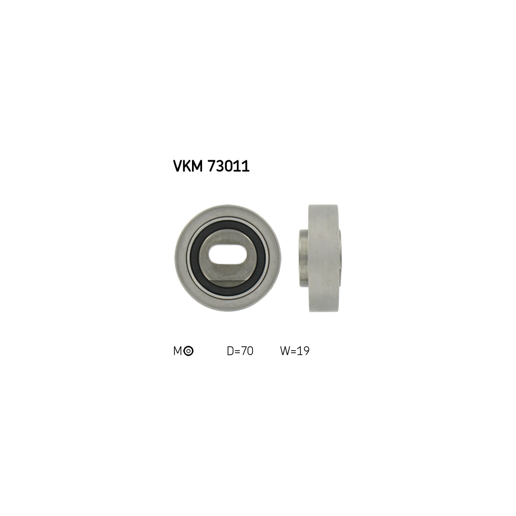Ролик натягувача ременя SKF VKM 73011 - зображення 1