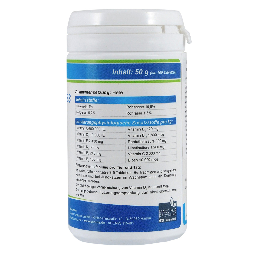Вітаміни для котів Canina Cat-Vitamin Tabs 50 г/100 шт (4027565210312) - зображення 2
