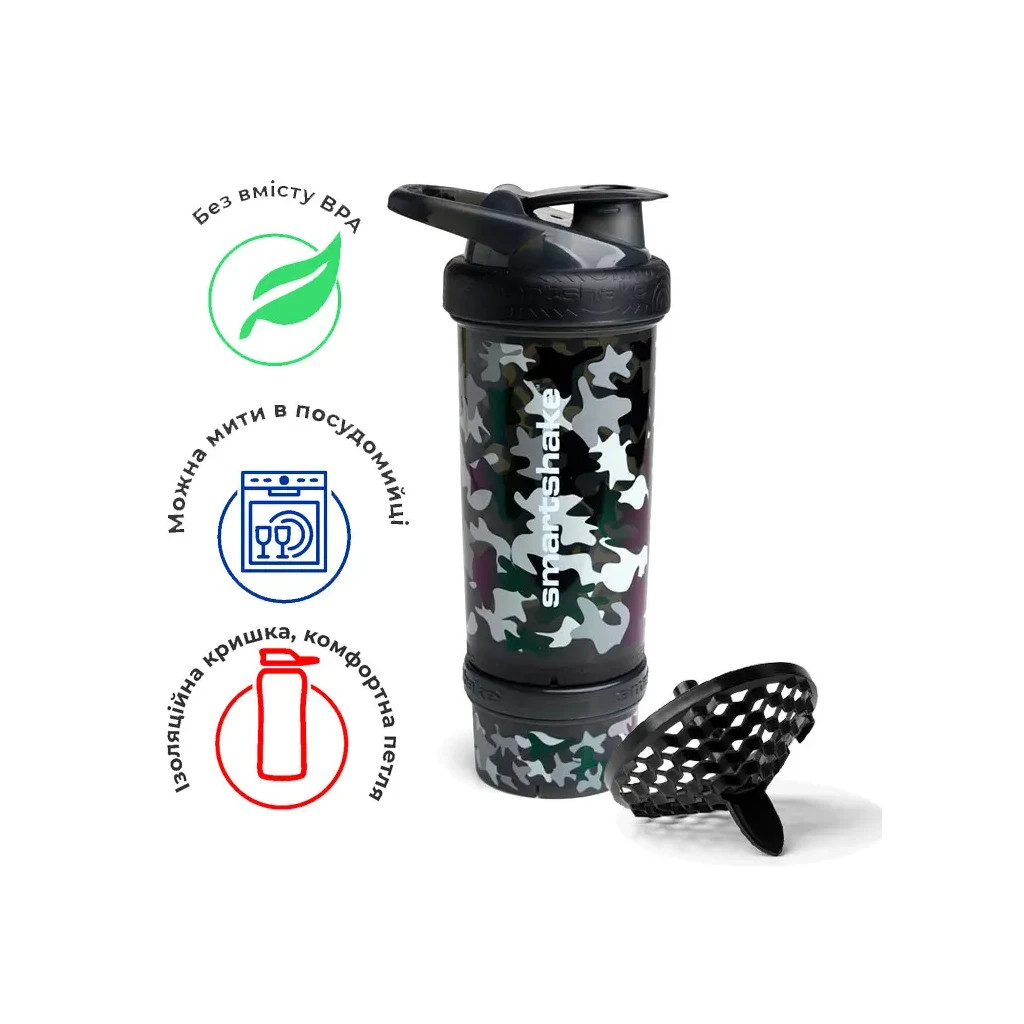 Шейкер спортивний SmartShake Revive 25oz/750ml Camo Black (13075501) - зображення 11