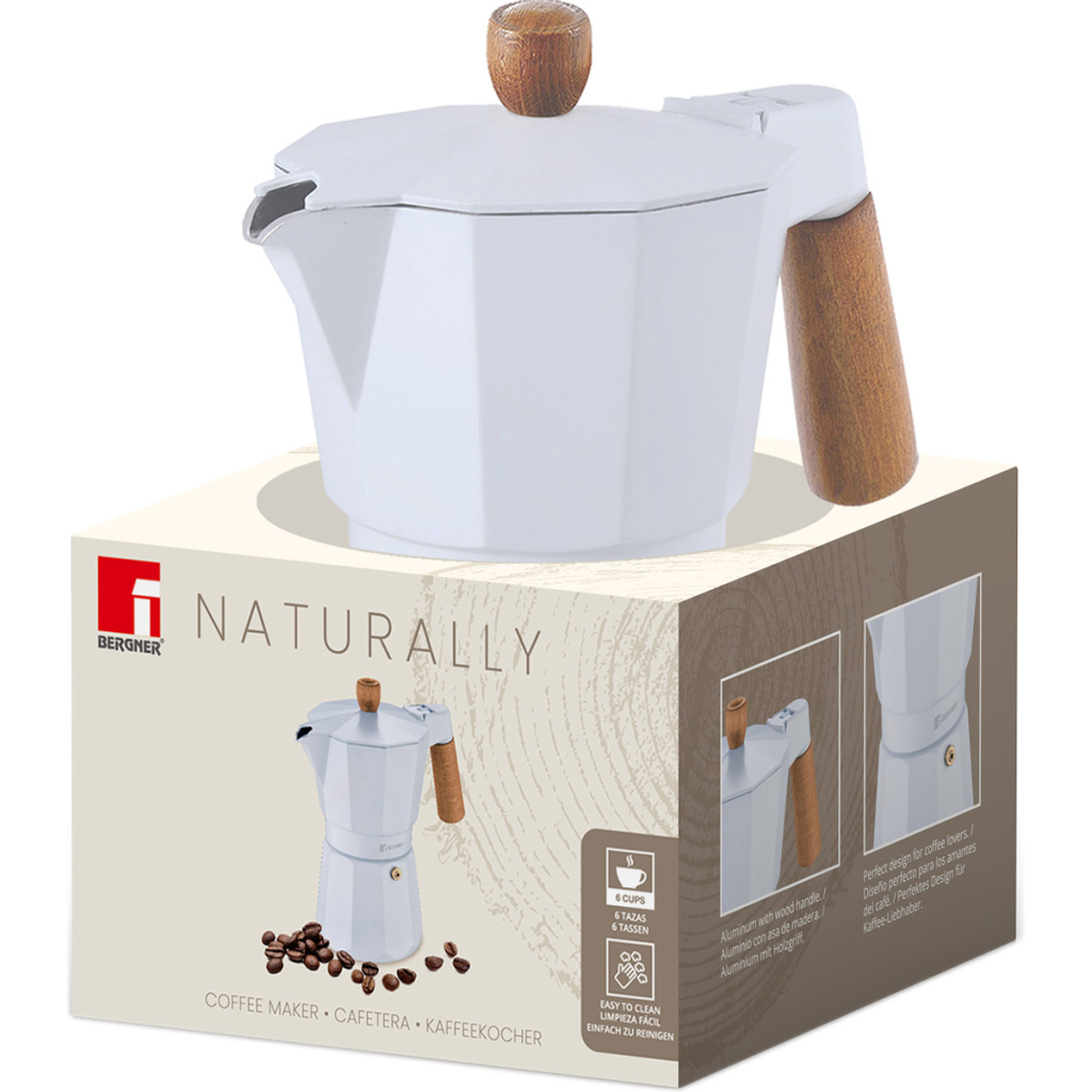 Гейзерна кавоварка Bergner BG-38191-WH-6 - зображення 3