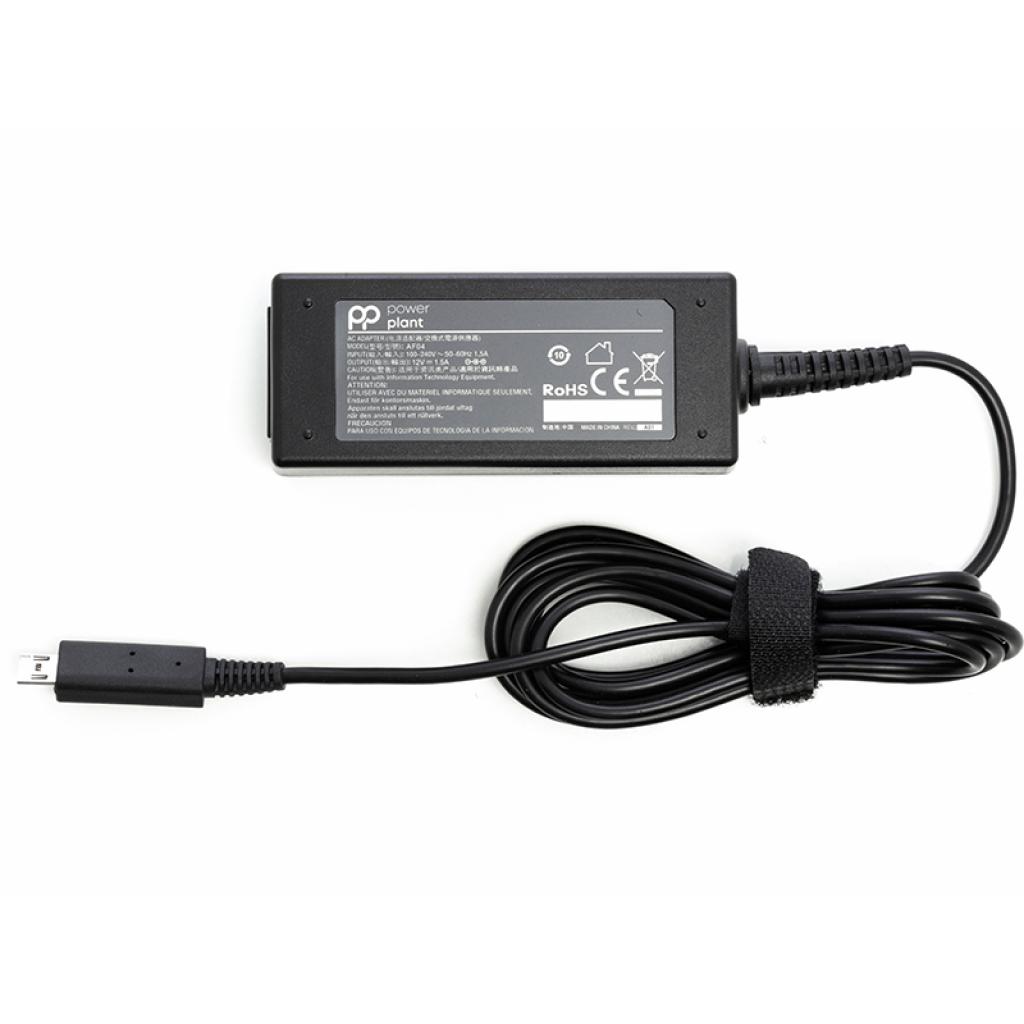 Блок живлення до ноутбуку PowerPlant ACER 220V, 12V 18W 1.5A (micro USB) (AC18AMCUSB) - зображення 1