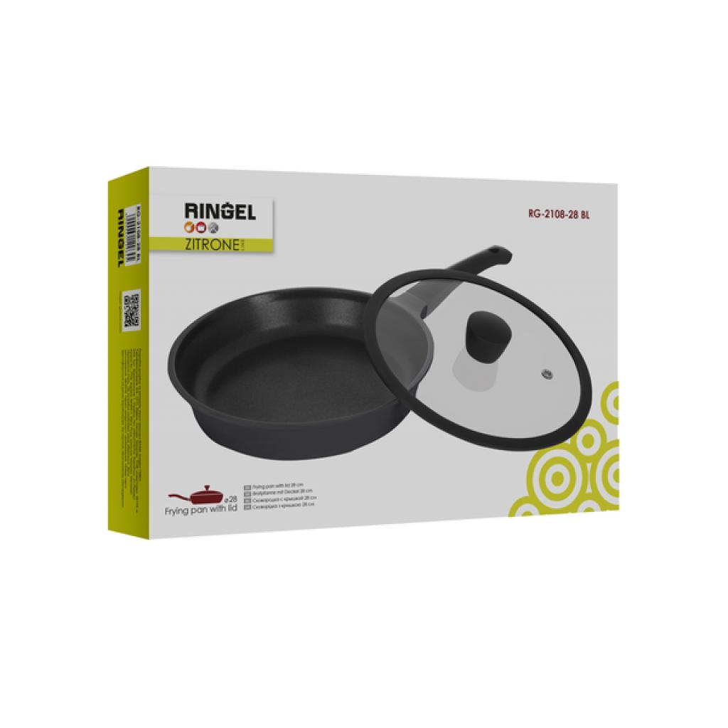 Сковорода Ringel Zitrone black с крышкой 28 см (RG-2108-28 BL) - зображення 6
