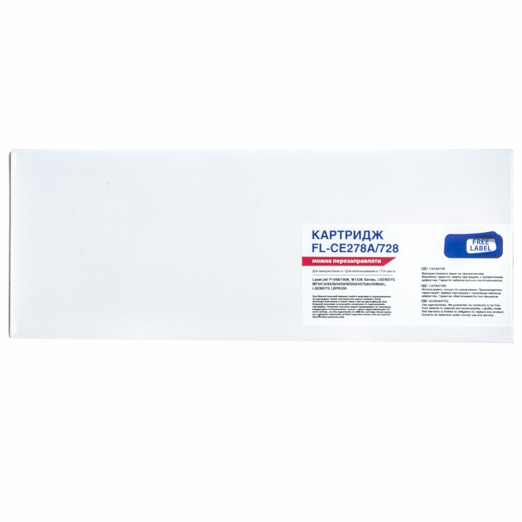 Картридж FREE Label HP LJ CE278A/CANON 728 (FL-CE278A/728) - зображення 2