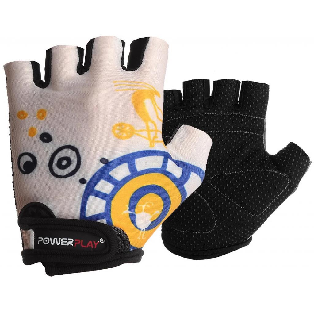 Велорукавиці PowerPlay Children 001 White 3XS (001D_White_3XS) - зображення 1