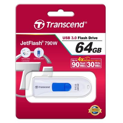 USB флеш накопичувач Transcend 64GB JetFlash 790 USB 3.0 (TS64GJF790W) - зображення 5