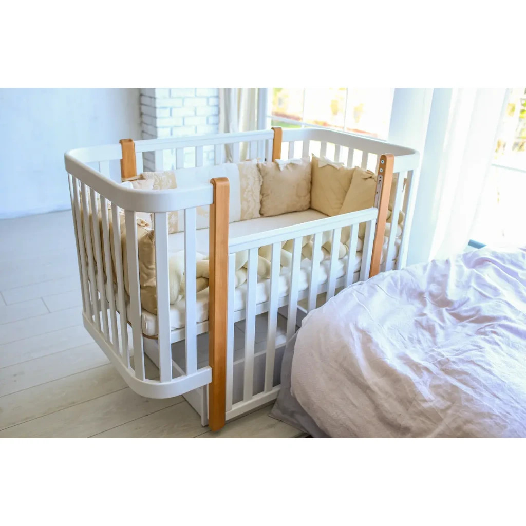 Ліжечко Angelo Magic біле (біло-букове) 120х60 (12000) - зображення 4