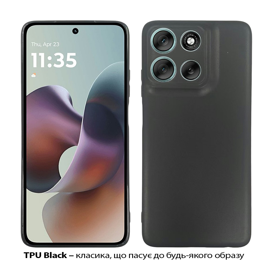 Чохол до мобільного телефона BeCover Silicone Motorola Moto G56 Black (713766) - зображення 2