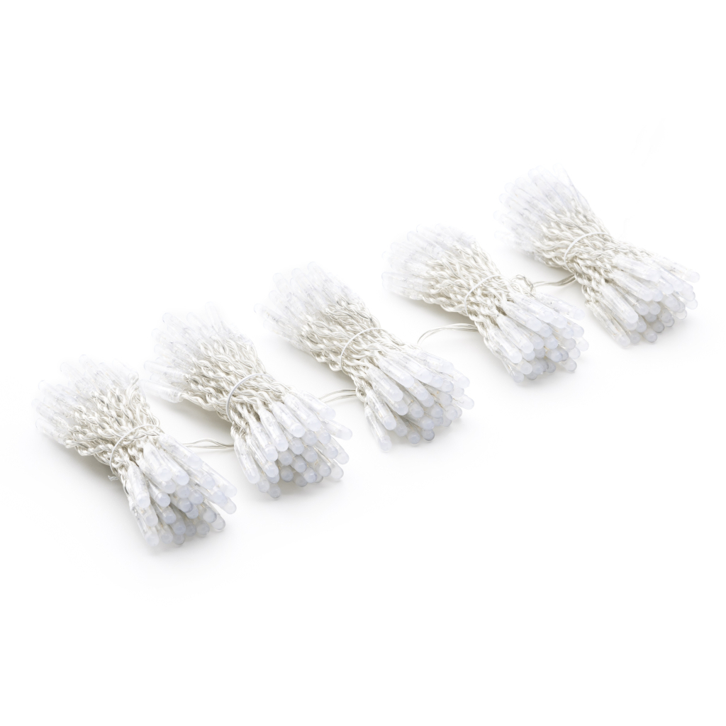 Гірлянда Twinkly PRO Smart LED Curtain RGB 250, AWG22, IP65, прозорий (TWP-CU-CA-05X50STP-T) - зображення 2