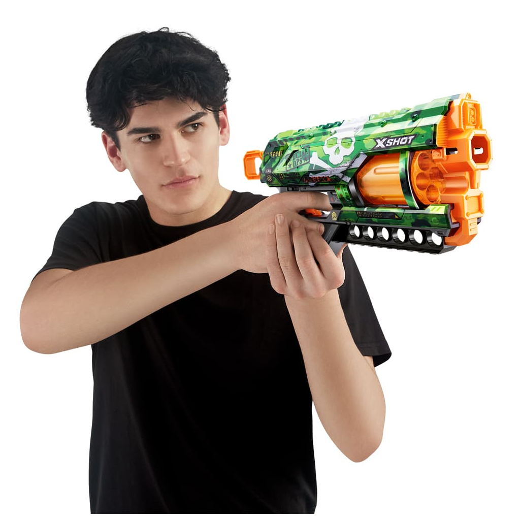 Іграшкова зброя Zuru X-Shot Швидкострільний бластер Skins Griefer Camo (12 патронів) (36561H) - зображення 8