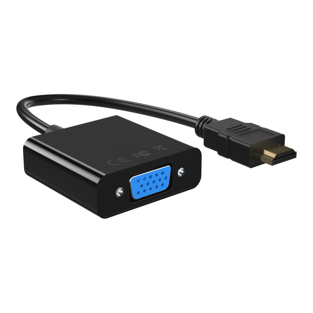 Перехідник HDMI to VGA 0.15m Essager (EZJHV-HY01) - зображення 2