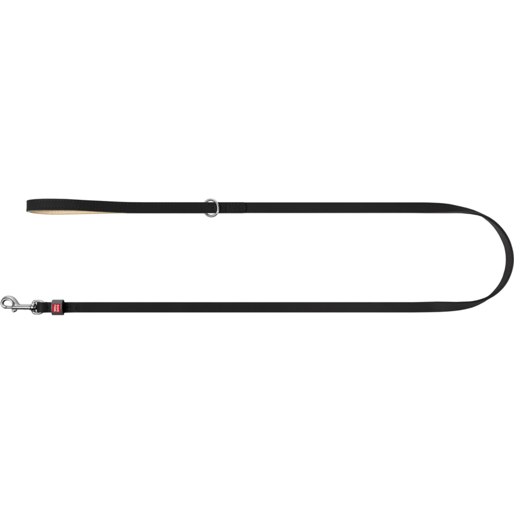 Повідець для котів WAUDOG Classic XXS-XS Ш 12 мм Д 122 см чорний (60321) - зображення 2