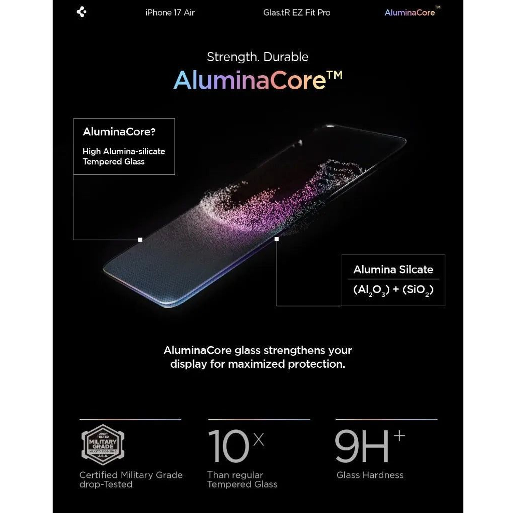 Скло захисне Spigen Glas.tR EZ Fit Pro HD iPhone 17 Air (AGL09870) - зображення 4