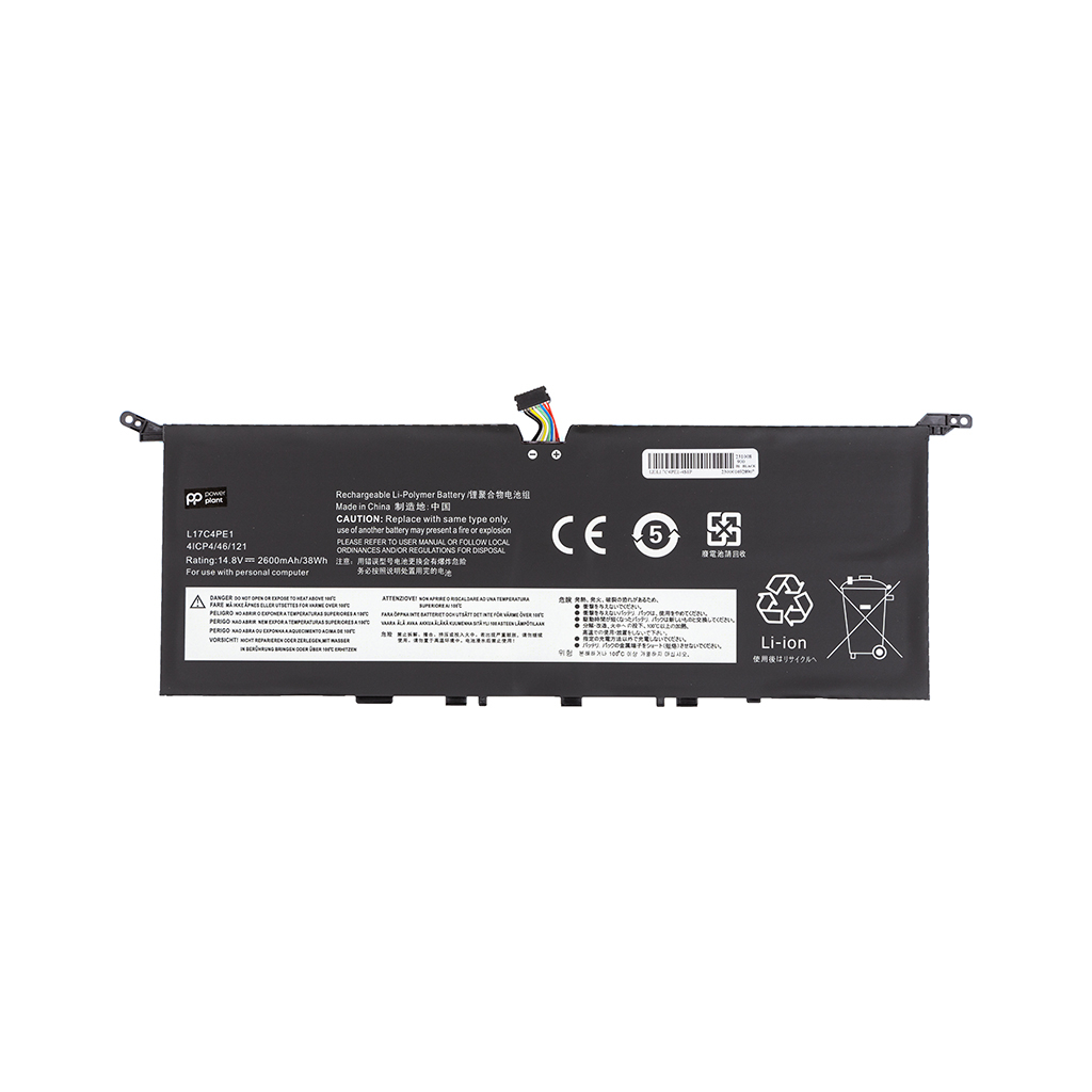 Акумулятор до ноутбука Lenovo Yoga S730-13IWL (L17C4PE1) 15.36V 2735mAh (NB481415) - зображення 1