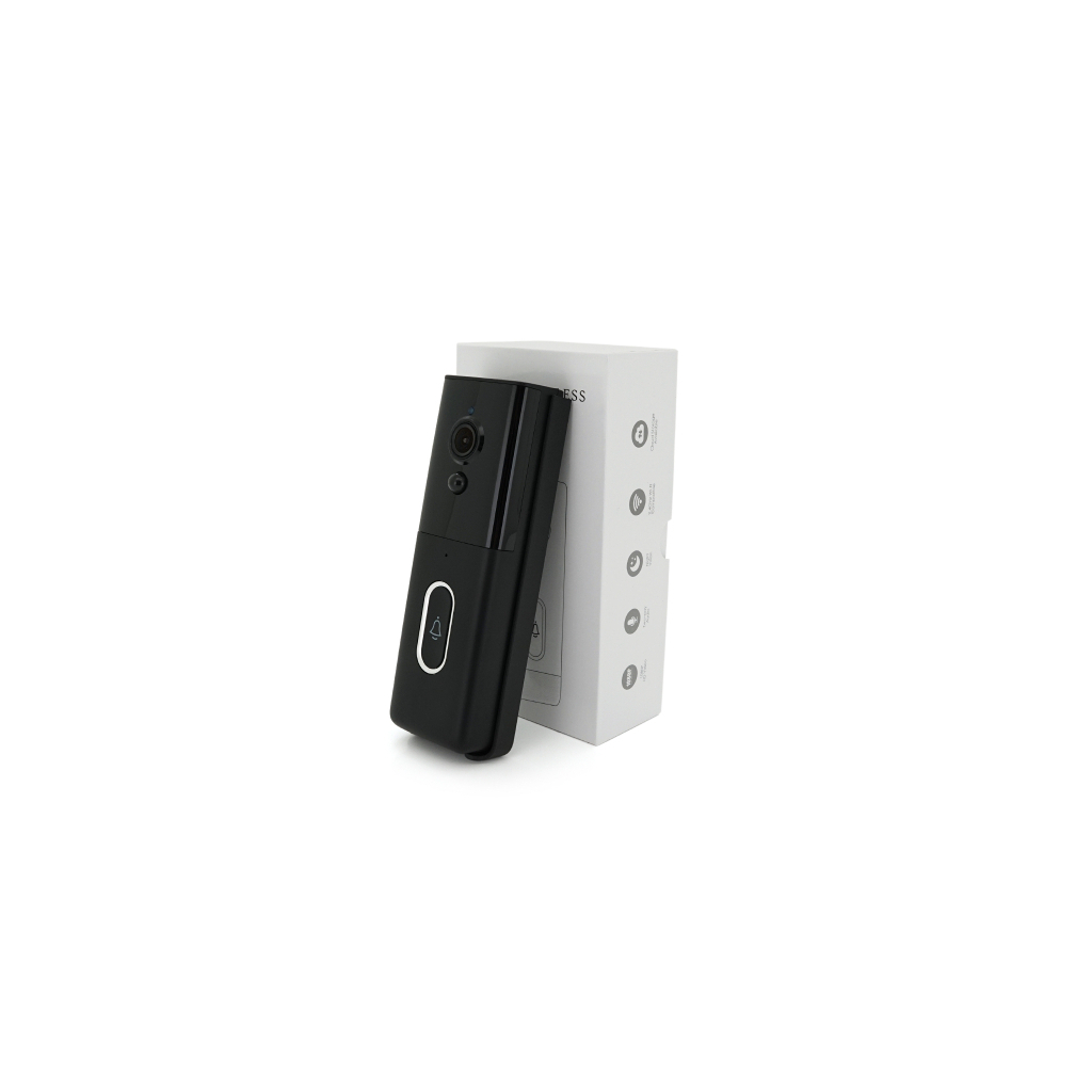 Дверний дзвінок YOSO Wi-Fi video 2MP battery -18650 SD card black (DoorVision-WIFI-02-2) - зображення 1
