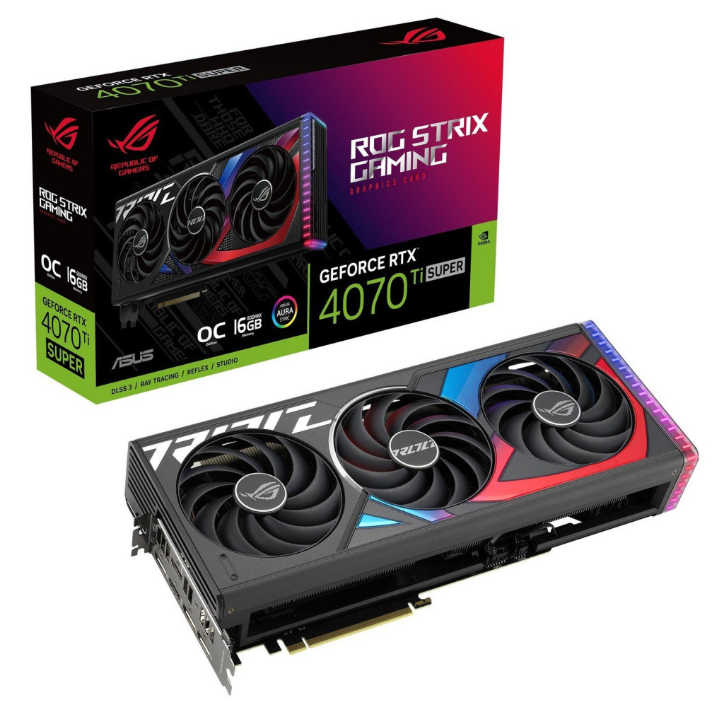 Відеокарта ASUS GeForce RTX4070Ti SUPER 16Gb ROG STRIX OC GAMING (ROG-STRIX-RTX4070TIS-O16G-GAMING) - зображення 2